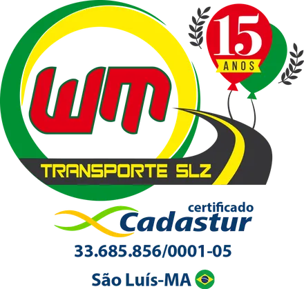 Selo WM Transporte SLZ com certificado Cadastur